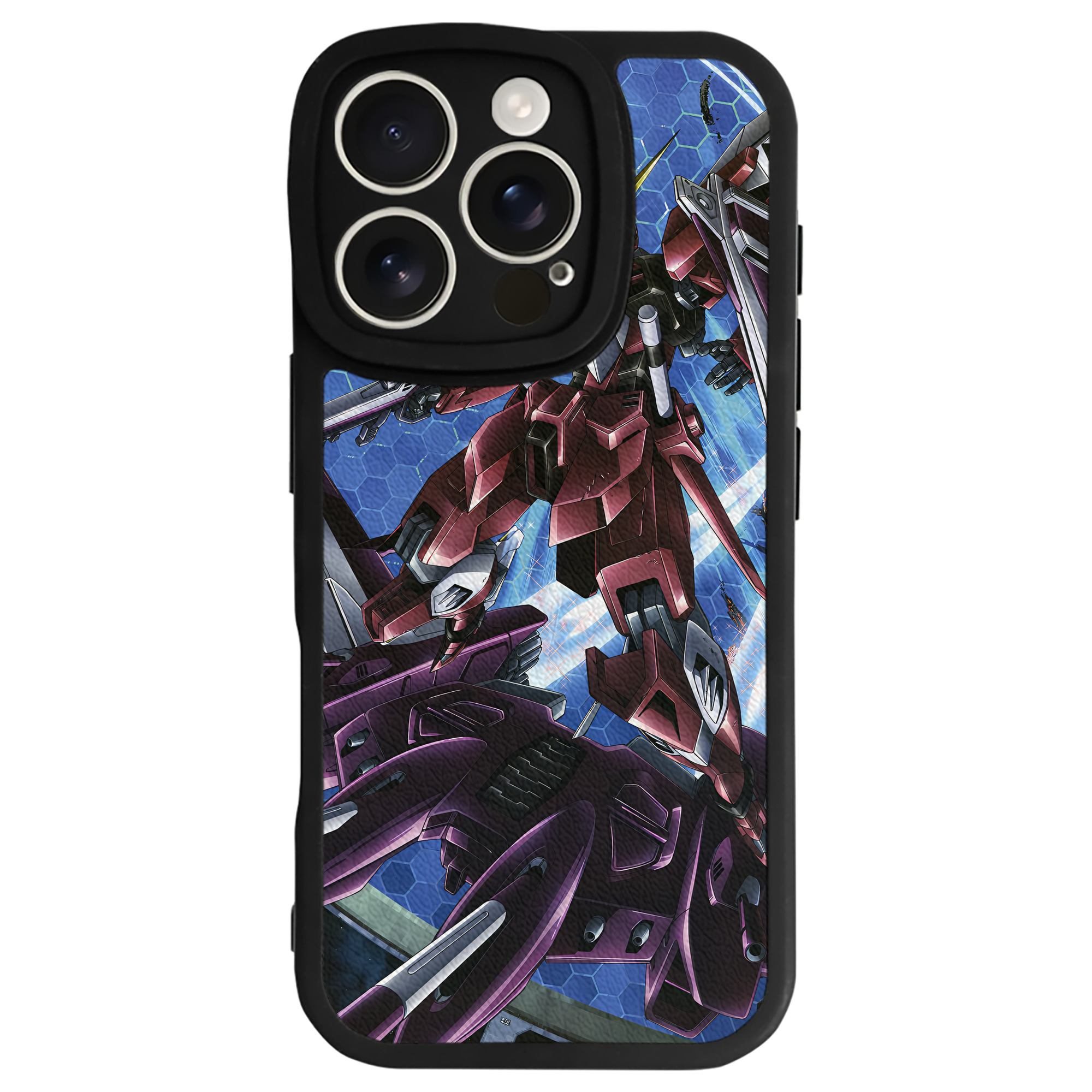 （画像用） 機動戦士ガンダム Mobile Suit Gundam 【iPhone 16シリーズ対応】シリコンスマホケース（レザー調） 材質：シリコン